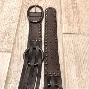 Vintage Leather/Metal Studs Warrior Princess Belt